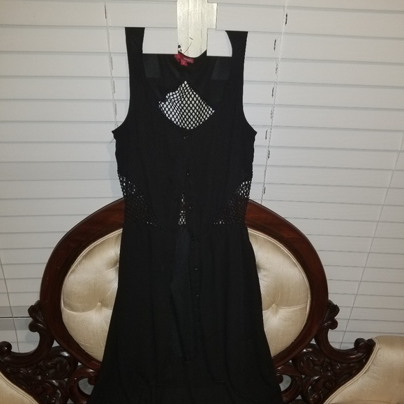 2 for 15| Bongo Black knetted Hi Low Dress - Picture 5 of 8